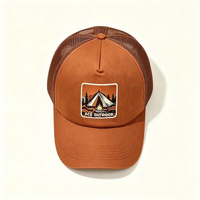 Cappuccio da camion di cotone con 6 o occhielli personalizzati pannelli a maglia resistenti chiusura regolabile snapback perfetto per le attività all'aria aperta