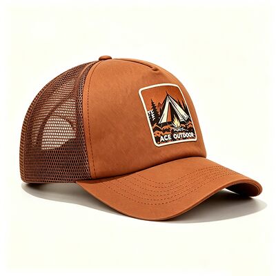 Cappuccio da camion di cotone con 6 o occhielli personalizzati pannelli a maglia resistenti chiusura regolabile snapback perfetto per le attività all'aria aperta
