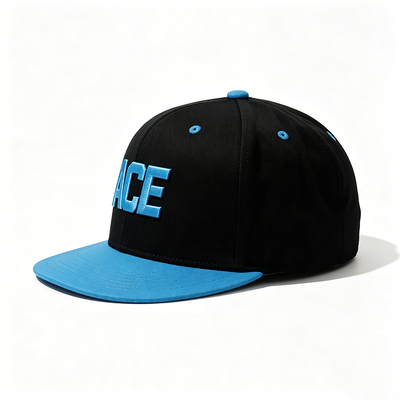 Cappellini snapback unisex in cotone con ricamo logo personalizzabile perfetti per la distribuzione al dettaglio e le campagne di marketing