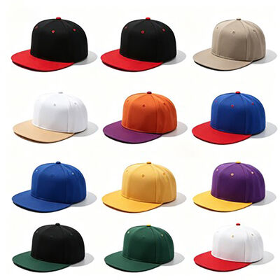 Cappelli in cotone a bordo piatto con cappello a scatto personalizzato con tessuto resistente Ideale per le moda urbana Eventi sportivi e casual
