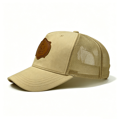 Cappuccio da camion a 6 pannelli personalizzato con corona di alto profilo e fascia sudoripare di cotone assorbibile per tutte le stagioni