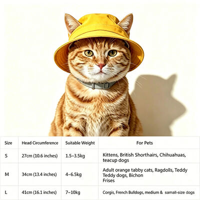 Cappuccio da gatto di cotone con chiusura a nastro Velcro Perfetto per gli ospedali veterinari e rivenditori professionisti