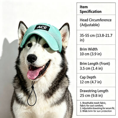 Cappello per animali da compagnia all' esterno e all' interno adatto a cani piccoli Il pacchetto include 1 cintura regolabile per cappelli per animali da compagnia per un' adattabilità sicura