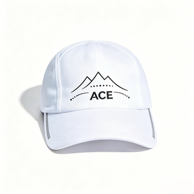 Cappuccio a cinghia metallica poliestere sportivo traspirante non strutturato confortevole regolabile cappello casuale per attività all'aperto