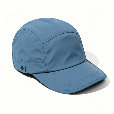 Cappello da campeggio a 5 pannelli personalizzato con maglia sportiva e maglia traspirante per attività all'aria aperta