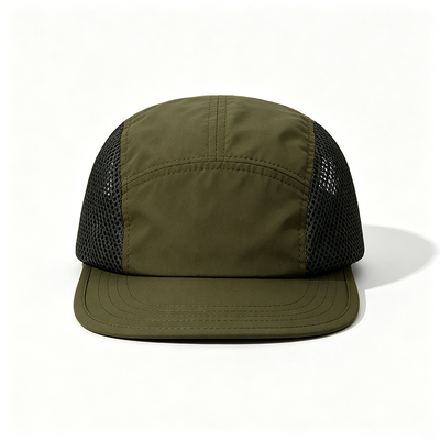 Cappellino a 5 pannelli, cappellino da campeggio, personalizzabile, ad asciugatura rapida, adatto a varie attività all'aperto tra cui escursionismo, campeggio e corsa