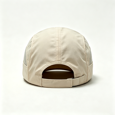 Cappellino Camper a 5 pannelli con visiera curva e cuciture a contrasto, copricapo resistente e confortevole per uno stile di vita attivo