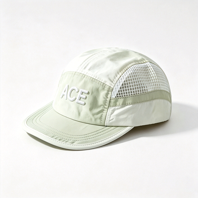 Cappello da campeggio a 5 pannelli con chiusura con cinghia a gancio e cinghia a anello e cucitura a contrasto Ideale per escursioni e campeggio