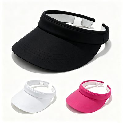 Cappellino con visiera parasole serigrafabile con cinturino regolabile e visiera curva, ottima scelta per regali aziendali ed eventi
