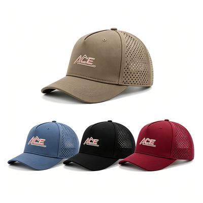 Cappellino da baseball unisex a sei pannelli con 2 occhielli, design traspirante e leggero, perfetto per lo sport, l'abbigliamento casual e l'uso quotidiano