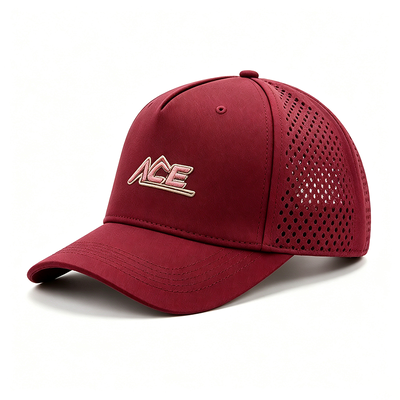 Cappellino da baseball unisex a sei pannelli con 2 occhielli, design traspirante e leggero, perfetto per lo sport, l'abbigliamento casual e l'uso quotidiano