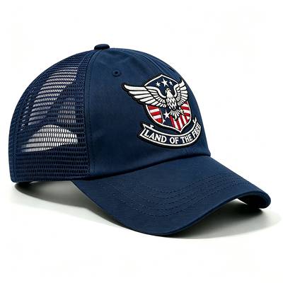 Cappellino Trucker Snapback Personalizzabile con Occhielli e Rete Regolabile Posteriore, Perfetto per Attività all'Aperto, Abbigliamento Casual ed Eventi