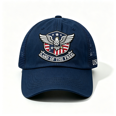 Cappellino Trucker Snapback Personalizzabile con Occhielli e Rete Regolabile Posteriore, Perfetto per Attività all'Aperto, Abbigliamento Casual ed Eventi