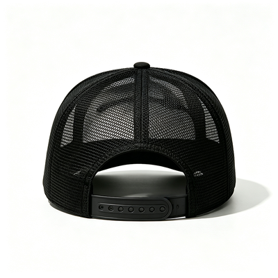 Cappellino trucker a 6 pannelli curvo con chiusura a scatto in plastica, personalizzabile, ideale per campagne, uniformi di squadra e abbigliamento casual