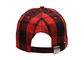 Cappello di baseball del pannello di DIVERTIMENTO 6, stile nero rosso della via dei berretti da baseball di tennis di griglia