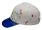 Stampa bianca del fumetto dei cappelli del papà di sport dell'unità di elaborazione e bordo trasparente regolabili per unisex