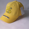 Gli sport giallo limone del fumetto del ricamo 3D/del cappello baseball di applique ricoprono il cappello unisex