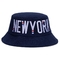 Tessuto 100% del poliestere del cappello del secchio del pescatore di stile di New York del ricamo