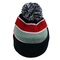 La lana merino 100% tricotta il cappuccio dell'inverno del Beanie della pianura di logo di Customde dei cappelli del Beanie