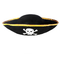 Cappello nero decorativo del pirata di Halloween, cranio funky unico dei cappelli di festival modellato
