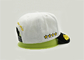 Sport bianchi 6 cappelli di baseball del ricamo del pannello, berretti da baseball graduati abitudine unisex