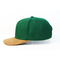 Berretti da baseball di Snapback del cotone del cappello regolabile pre stampato di Snapback/colore verde