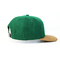 Berretti da baseball di Snapback del cotone del cappello regolabile pre stampato di Snapback/colore verde