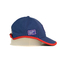 Cappucci di sport dei berretti da baseball ricamati blu personalizzabile con la toppa ricamata