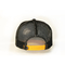 Cappello unisex su ordinazione del cappuccio del camionista di 5 pannelli, cappello nero su misura della maglia del ricamo 3D