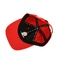 Cappelli del papà di sport di baseball della lana di sublimazione con rosso del ricamo di logo 3d