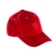 Le donne hanno curvato il cappello piano di Casquette di baseball di logo del ricamo dell'inverno rosso del velluto di Eaves