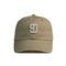 Il pannello su ordinazione della saia 6 del cotone ha strutturato il berretto da baseball di sport con il logo del ricamo 3d