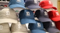 Ace 6 riveste il cappuccio di pannelli su ordinazione del papà del cotone di logo del ricamo 3d del cappello di baseball