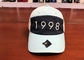 Fermaglio molle in bianco e nero 1998 della plastica di tessitura di logo di stampa dei cappelli del papà di baseball dell'OEM