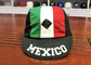 I cappelli del papà di sport di colore della miscela hanno personalizzato 5 asciutti non strutturati del pannello - cappelli adatti dei cappucci di sport di logo del Messico della stampa speciale
