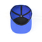 Stampa di seta di Snapback del cappuccio del cappello di 7 fori della plastica della chiusura regolabile blu della parte posteriore sui pannelli