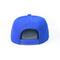 Stampa di seta di Snapback del cappuccio del cappello di 7 fori della plastica della chiusura regolabile blu della parte posteriore sui pannelli
