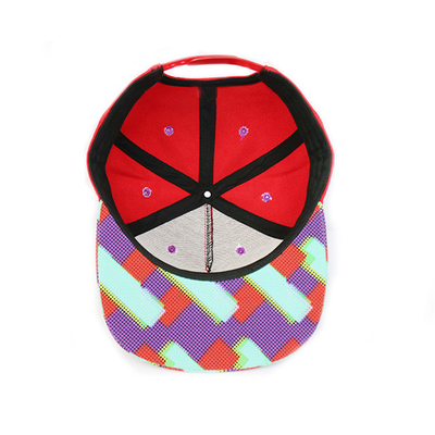 Stampa piana di Sublimination dei cappelli di Snapback del bordo del tessuto del poliestere delle ragazze