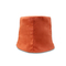 Uomini arancio delle donne del ricamo di logo del pescatore del secchio di inverno morbido piano del cappuccio che pescano cappello