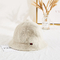 Colore unisex della crema del cappello di Terry Cloth Soft Fabric Bucket di inverno