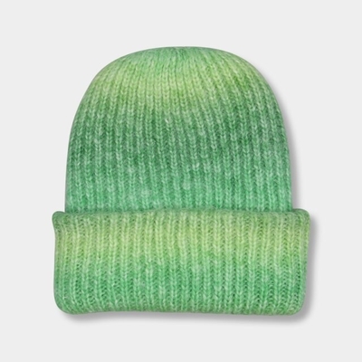 56cm tricottano il cappello spesso flessibile all'aperto dell'inverno di colore di pendenza della tintura di Beanie Hats For Girl Tie