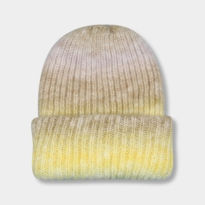 56cm tricottano il cappello spesso flessibile all'aperto dell'inverno di colore di pendenza della tintura di Beanie Hats For Girl Tie