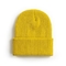 Il giallo ha tricottato il cranio fluorescente di Beanie Bonnet Hat Cuffed Plain