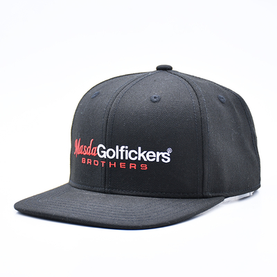Cappello snapback da baseball con visiera piatta e logo ricamato personalizzato, stile hip hop sportivo, per uomo