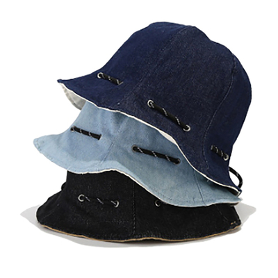 Cappello da pescatore in vendita all'ingrosso abbigliamento di primavera ed estate trasformato in borsa di cotone per adulti unisex cappelli da secchio semplici e reversibili