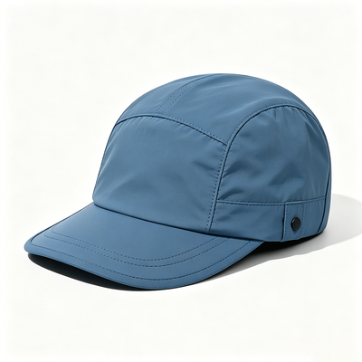 Cappello da campeggio a 5 pannelli personalizzato con maglia sportiva e maglia traspirante per attività all'aria aperta