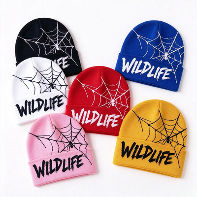 Wildlife Spider Web Beanie realizzato per lo stile di strada Testa calda morbida che offre comfort e durata