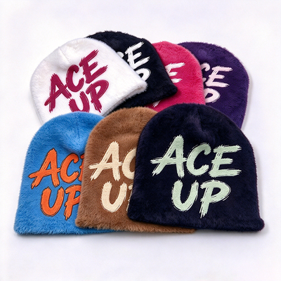Cappellini in maglia soffice e pelosa, invernali, acrilico, poliestere, lana merino, calde, morbide, confortevoli, copricapo adatte per il freddo